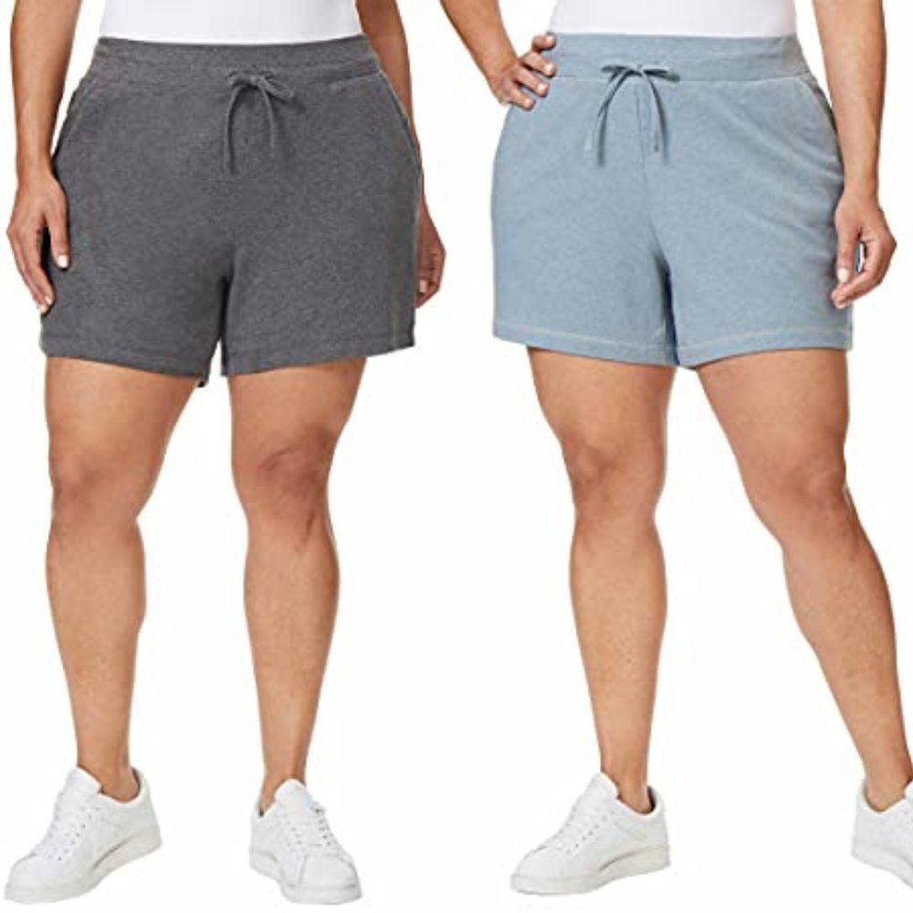 NWT 32 Degrees Womens Pull On Shorts 2 Pack Gym House Pajama Set XS S M L XL $40